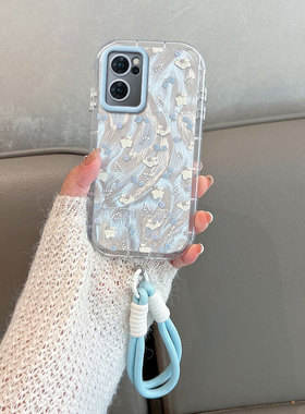 适用于opporeno7手机壳0pp0reno7se小清新opopreno7pro5g可爱pfjm10新款opporone75g全包防摔女ins风oppor7es