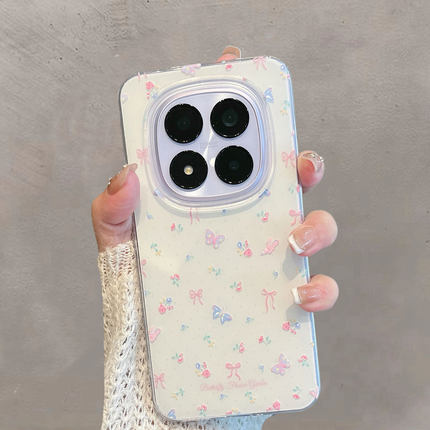 适用于红米note15手机壳redminote15pro不包镜头小米not15por+新款女5g十加red米十五小清新蝴蝶薄款防摔创意