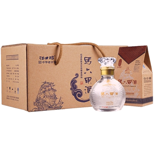 江口醇马六甲42度50ml浓香型酒水礼盒装10瓶小酒版白酒整箱