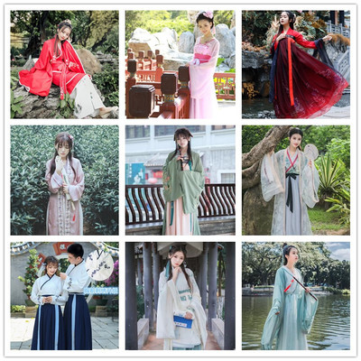 古装汉服襦裙大袖衫租赁
