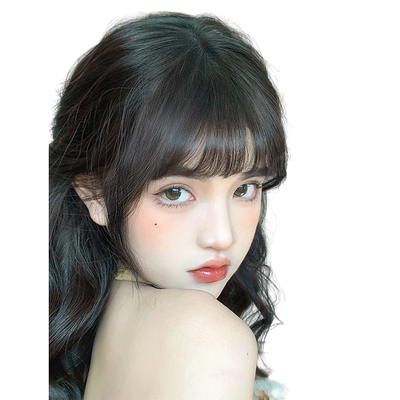 蔷薇恋全真发法式小千代空气刘海