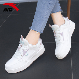 正品 运动鞋 春季 安踏板鞋 休闲鞋 平板鞋 透气女士小白鞋 官方旗舰 女鞋