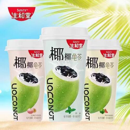 生和堂龟苓膏龟苓青椰390g龟苓膏好喝饮品青柠蜜柚白桃百香果味