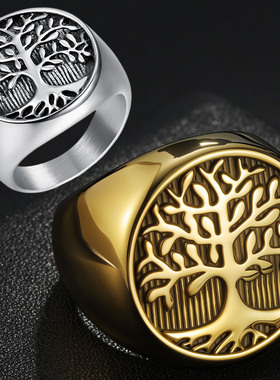 大号铸造戒指钛钢男士戒指婚戒