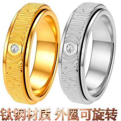 指环复古男女饰品小号6号ring镶