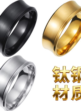 钛钢男不锈钢戒指ring指环首饰手