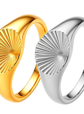 戒指复古中性指环ring小号6号