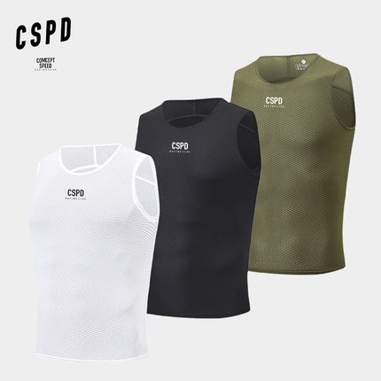 CSPD骑行服打底衫 男女 24款高品公路自行车速干透气排汗无袖背心