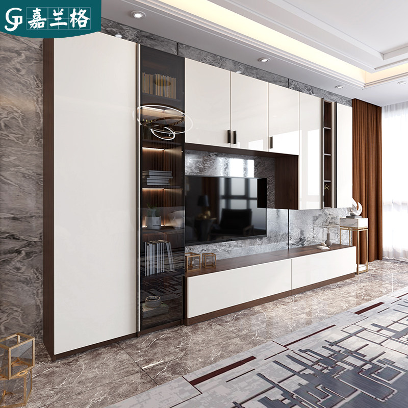 客厅柜子墙,效果图,款式_大山谷图库