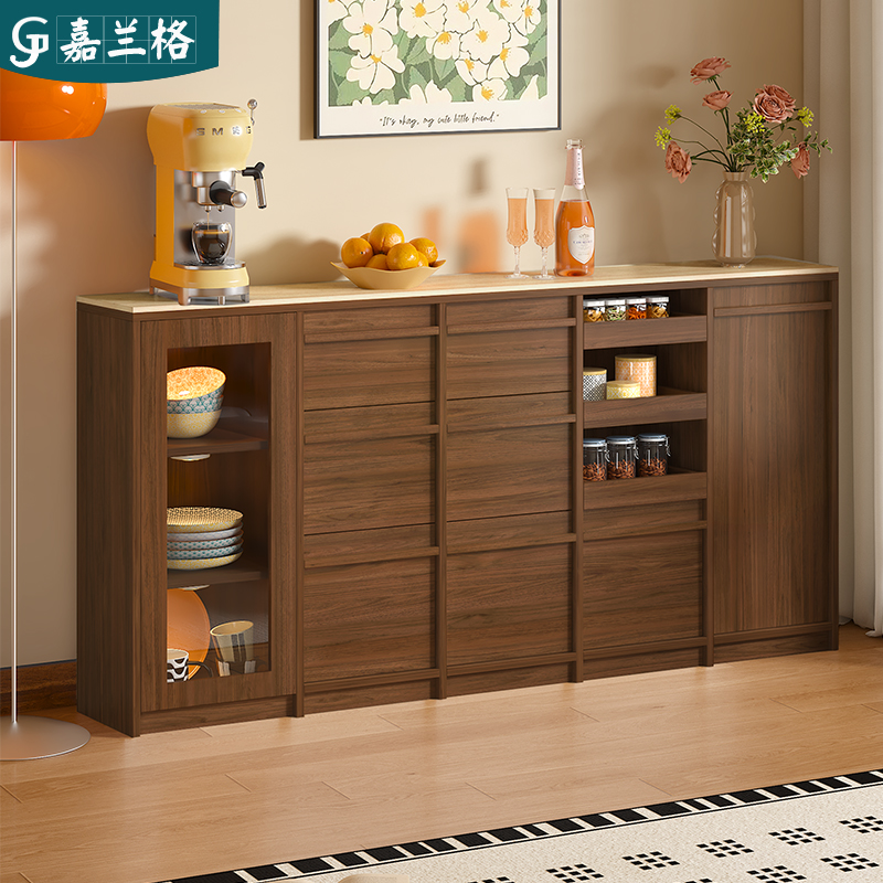 实木超薄30cm靠墙小户型餐边柜