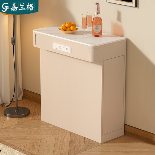 实木岩板岛台柜单独小户型