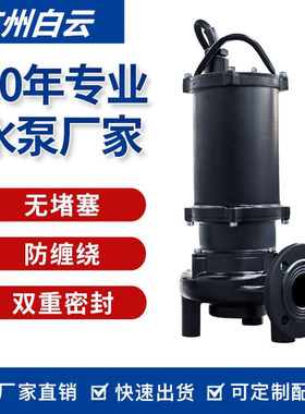 广州白云潜水排污泵BWQ系列潜污泵白云水泵 白云水泵