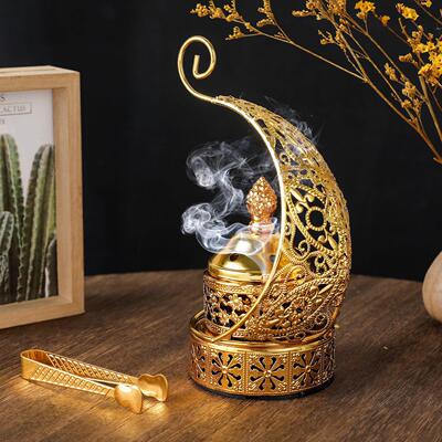 中东香熏碳炉阿拉伯铁艺镂空香插室内装饰工艺品aroma burner