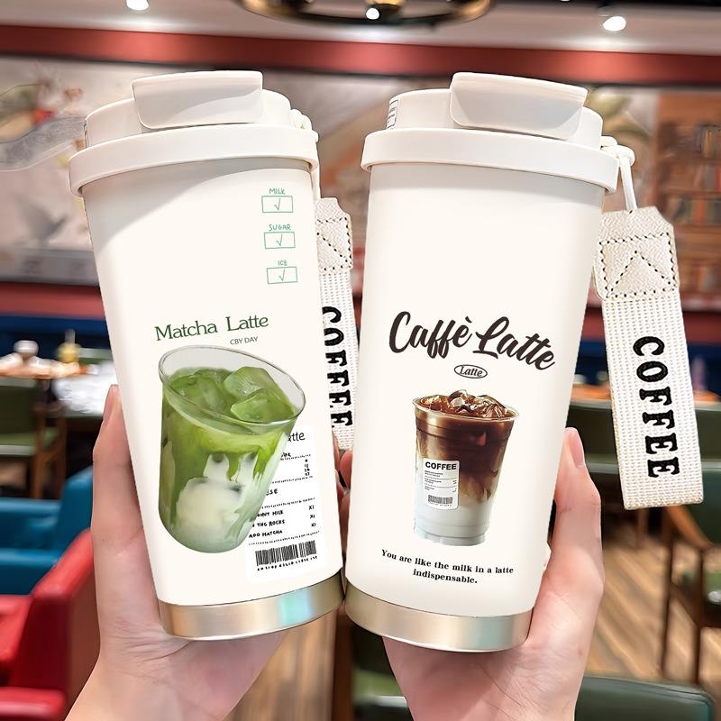 新款咖啡杯冰美式保温杯保冷杯男女生便携316不锈钢运动创意