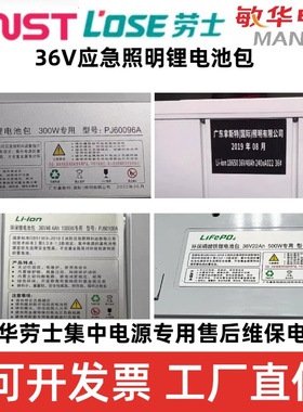 敏华劳士拿斯特应急照明集中电源主机36V锂电池包PJ60109/PJ60108