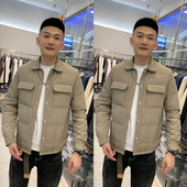 简约翻领外套短款 冬款 休闲百搭羽绒夹克9901 轻薄羽绒服男士 韩版