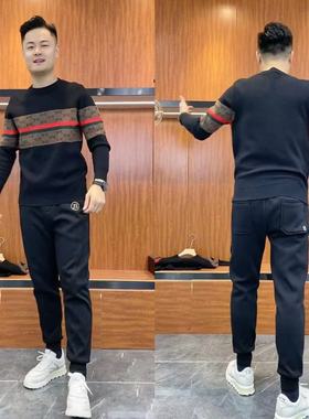 6586秋冬新款毛衣男洋气百搭舒适打底衫时尚保暖长袖上衣帅气潮流