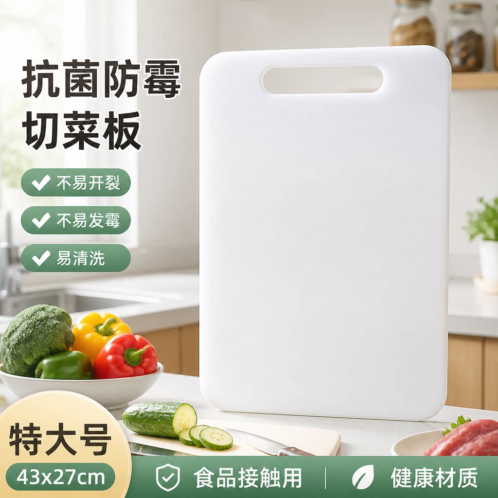 菜板案板家用面板塑料砧板粘板宿舍水果食品级PE切菜板子