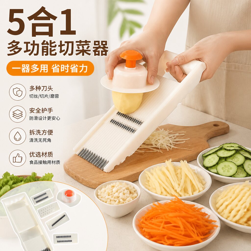家用厨房擦土豆丝切片刨丝器