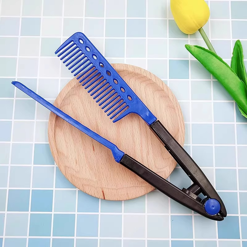 V型吹头发家用卷发美发工具女夹蓬松梳发根夹板造型梳子直发神器