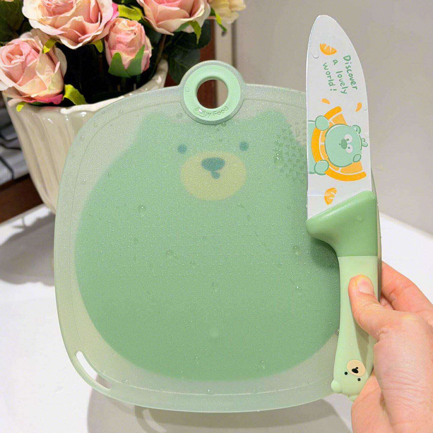宝宝辅食专用菜板刀具套装食品级可研磨切水果小砧板