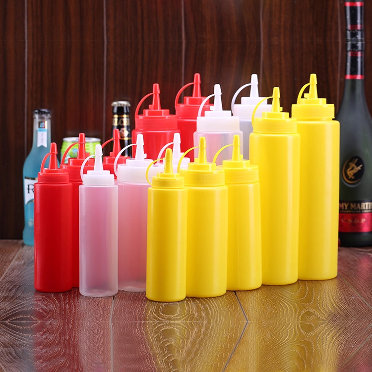 包邮塑料酱汁瓶挤酱瓶果酱番茄巧克力沙拉酱挤压瓶尖嘴挤压式