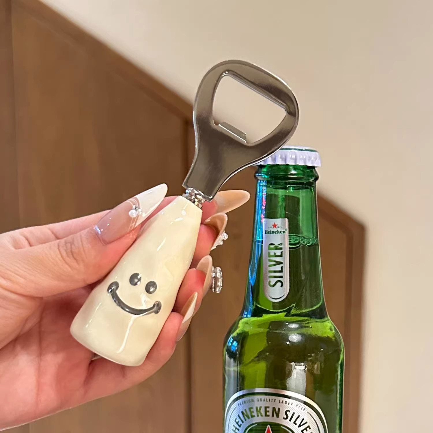 【老板娘自用可爱】啤酒开瓶器创意不锈钢起瓶器饮料汽水瓶盖启子