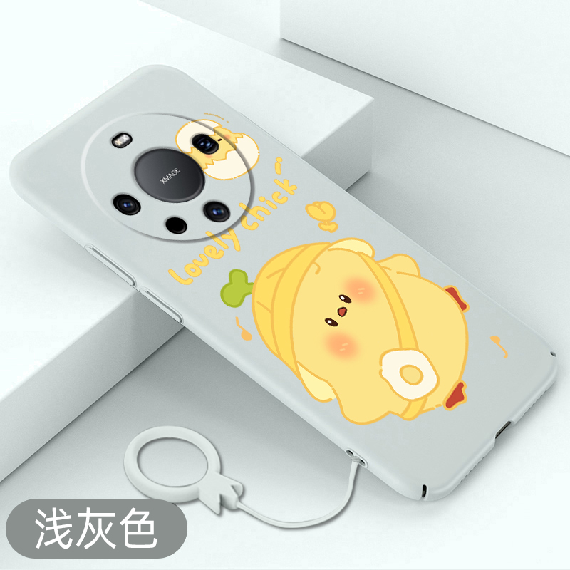 适用华为mate60手机壳可爱小鸡mate60pro全包硬壳mate60pro+超薄保护套外壳防摔高级感裸机手感卡通新款创意
