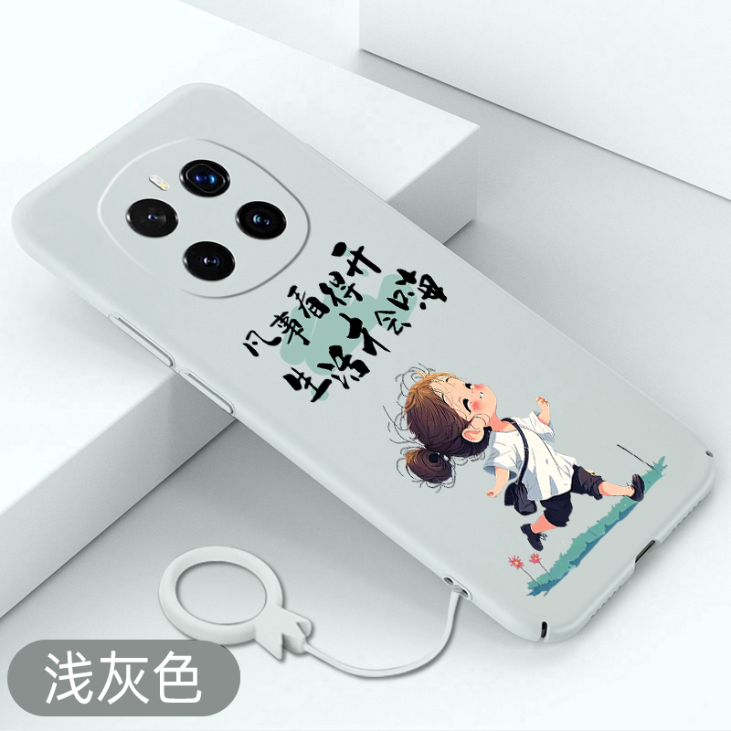 适用于荣耀magic7手机壳凡事看得开magic7pro可爱卡通女孩HONOR全包超薄硬壳保护套创意不顶膜新款防摔散热壳