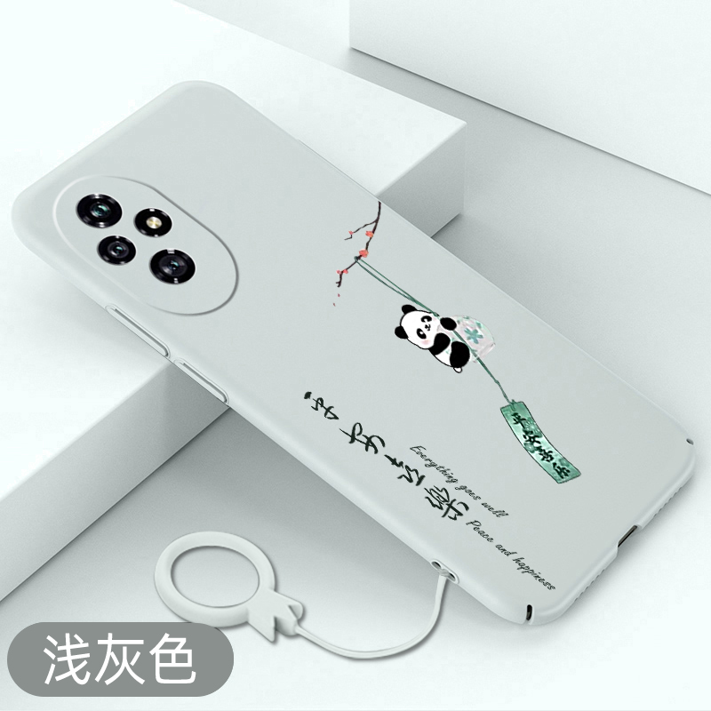 适用荣耀200手机壳熊猫风铃荣耀200pro全包超薄HONOR防摔硬壳中国风保护套创意平安喜乐外壳新款磨砂散热壳