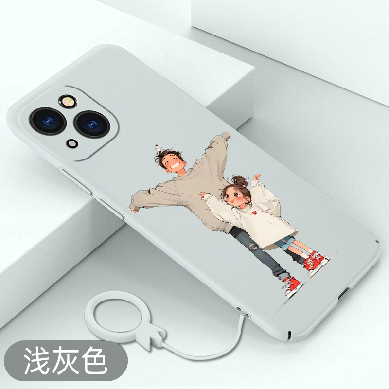适用于苹果13手机壳卡通情侣iPhone13pro全包超薄硬壳13promax不顶膜防摔保护套13mini高级可爱新款情侣卡通