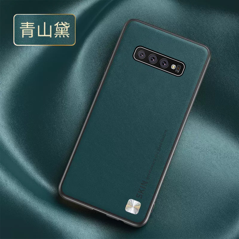 适用于三星s10手机壳素皮s10+保护套Galaxys105g全包防摔s10韩版5g新款超薄简约高档轻奢外壳潮牌商务皮套