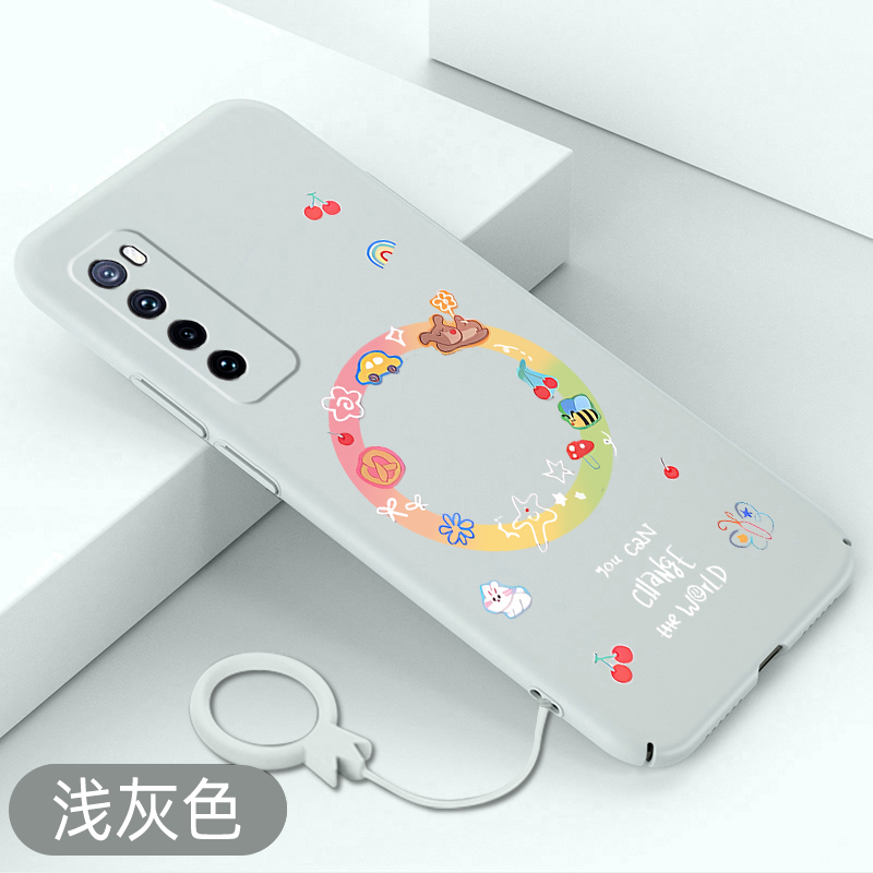 适用华为nova7手机壳甜甜圈nova7pro全包卡通保护套nova7se防摔超薄硬壳创意可爱不顶膜新款裸机手感高级感