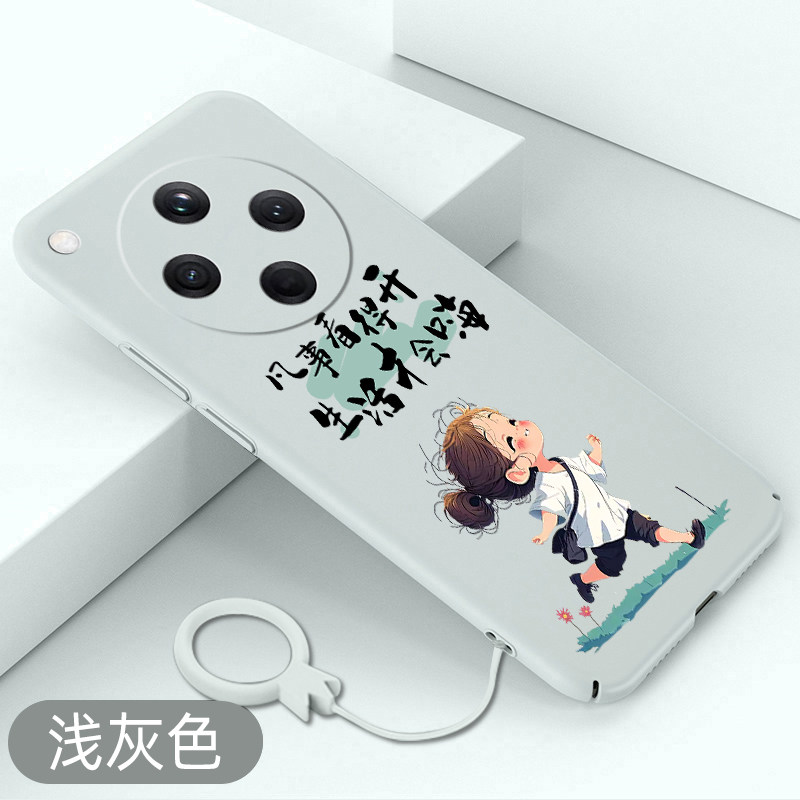 适用于oppofindx8手机壳凡事看得开findx8pro可爱卡通女孩OPPO全包超薄硬壳保护套防摔新款创意不顶膜散热壳