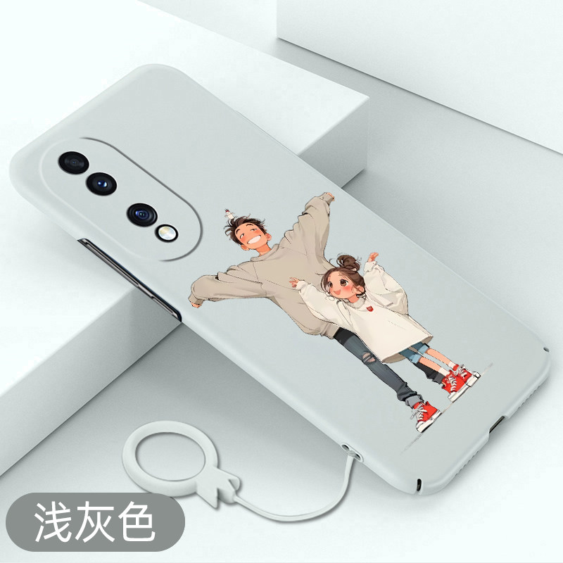 适用于荣耀90手机壳卡通情侣荣耀90pro全包超薄硬壳honor90不顶膜防摔保护套新款卡通可爱高级感情侣创意散热