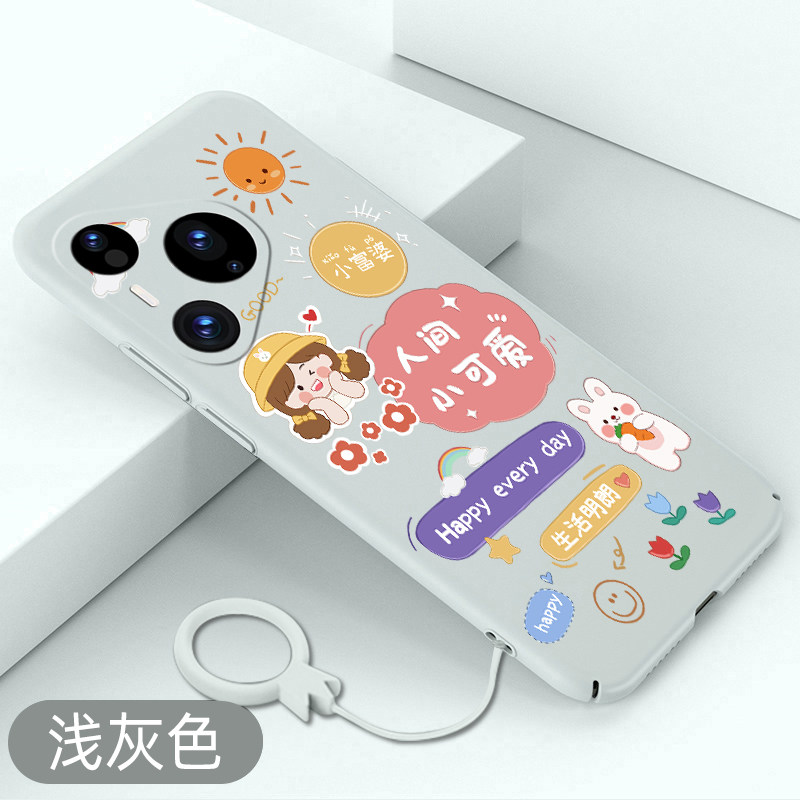 适用于华为pura80手机壳人间小可爱pura80pro全包超薄硬壳pura80ultra不顶膜保护套pro+新款卡通可爱创意外壳