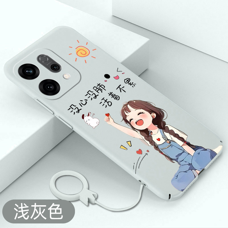 适用于oppoReno14手机壳活着不累reno14pro全包卡通硬壳OPPO超薄散热保护套高级可爱防摔不顶膜女款潮牌新款