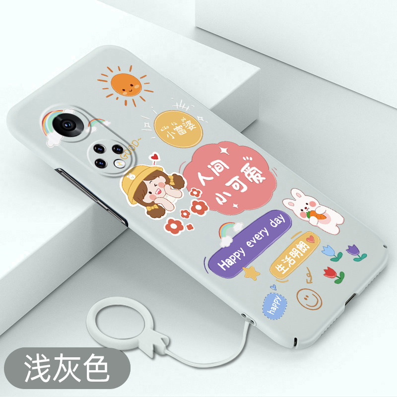 适用于荣耀50手机壳人间小可爱荣耀50pro全包超薄硬壳荣耀50se不顶膜保护套HONOR创意防摔高级感可爱新款卡通