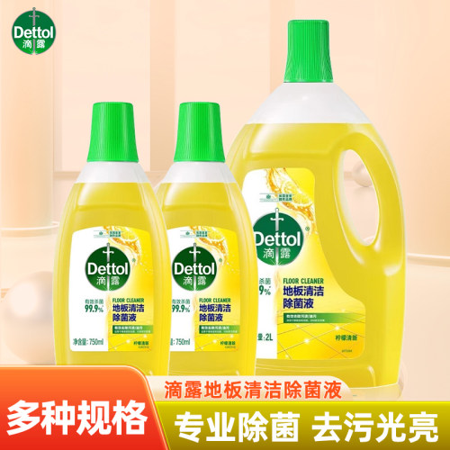 滴露地板清洁剂750ml多规格瓷砖木地板拖地专用清洁液除菌去污