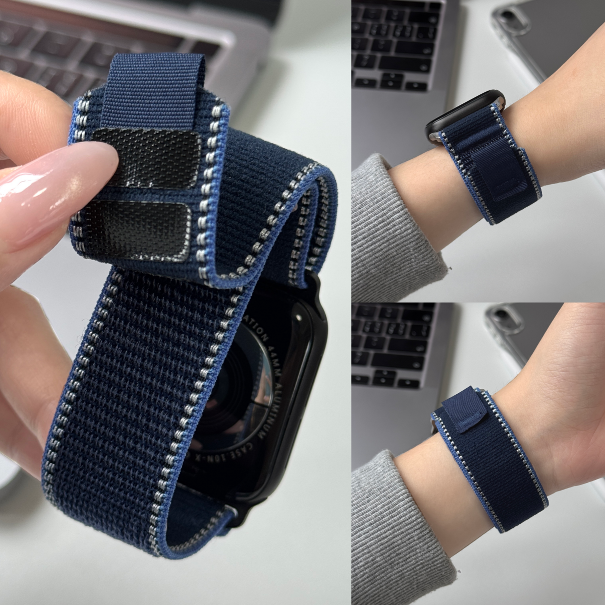 适用iwatch野径回环手表带