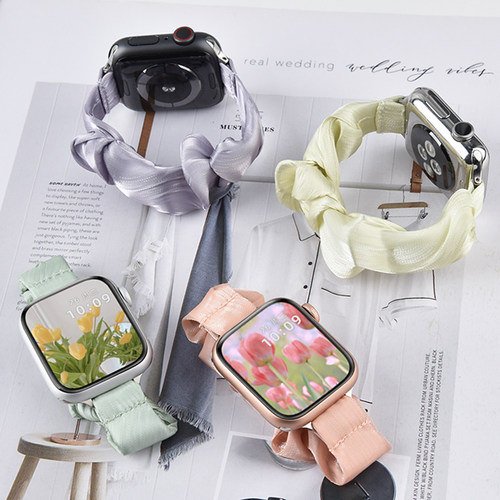 适用小米手环8pro手表带9pro大肠发圈redmiwatch4手腕带透气7pro高级感红米5智能运动手表watch6/4/5替换表链