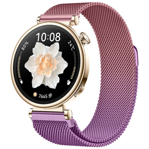 适合华为Watch4/3手表表带gt7金属磁吸OPPO Watch 4Pro新款时尚gt2pro荣耀magic智能gt6米兰表带42mm替换带