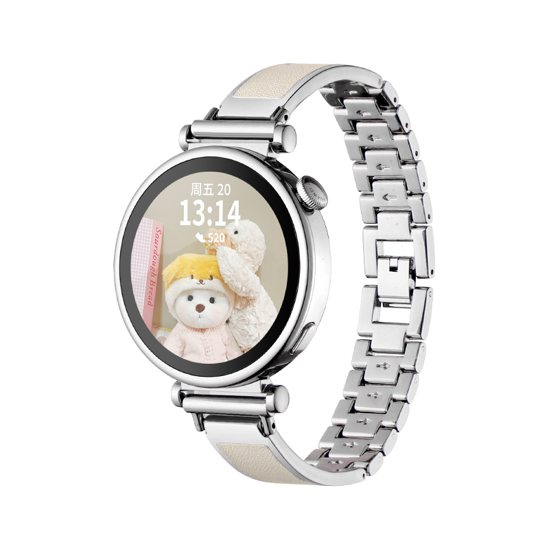 适用华为watchgt4表带gt5女生夏天watch3新款荣耀智能手表magicwatch2手表带女款41mm女士gt4gt3表链高级感