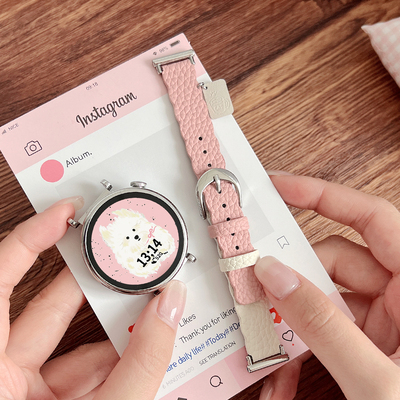 适用华为gt6表带新款花边荔枝纹