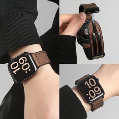 秋冬深棕显白iwatchs11磁吸表带