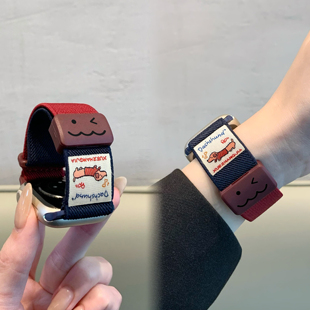 5手表带redmi手表4高颜值watch3智能2运动1表链 7por腕带编织磁吸红米watch6 适用小米手环9pro表带秋冬新款