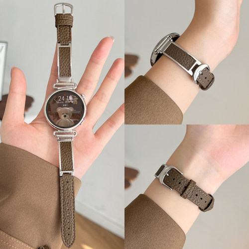 适用小米手表s4表带金属间荔枝纹