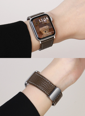 适用小米手环9pro表带新款真皮磁吸8/7pro腕带女款红米watch6手表带高级感redmi watch5女生4智能3运动2手带1