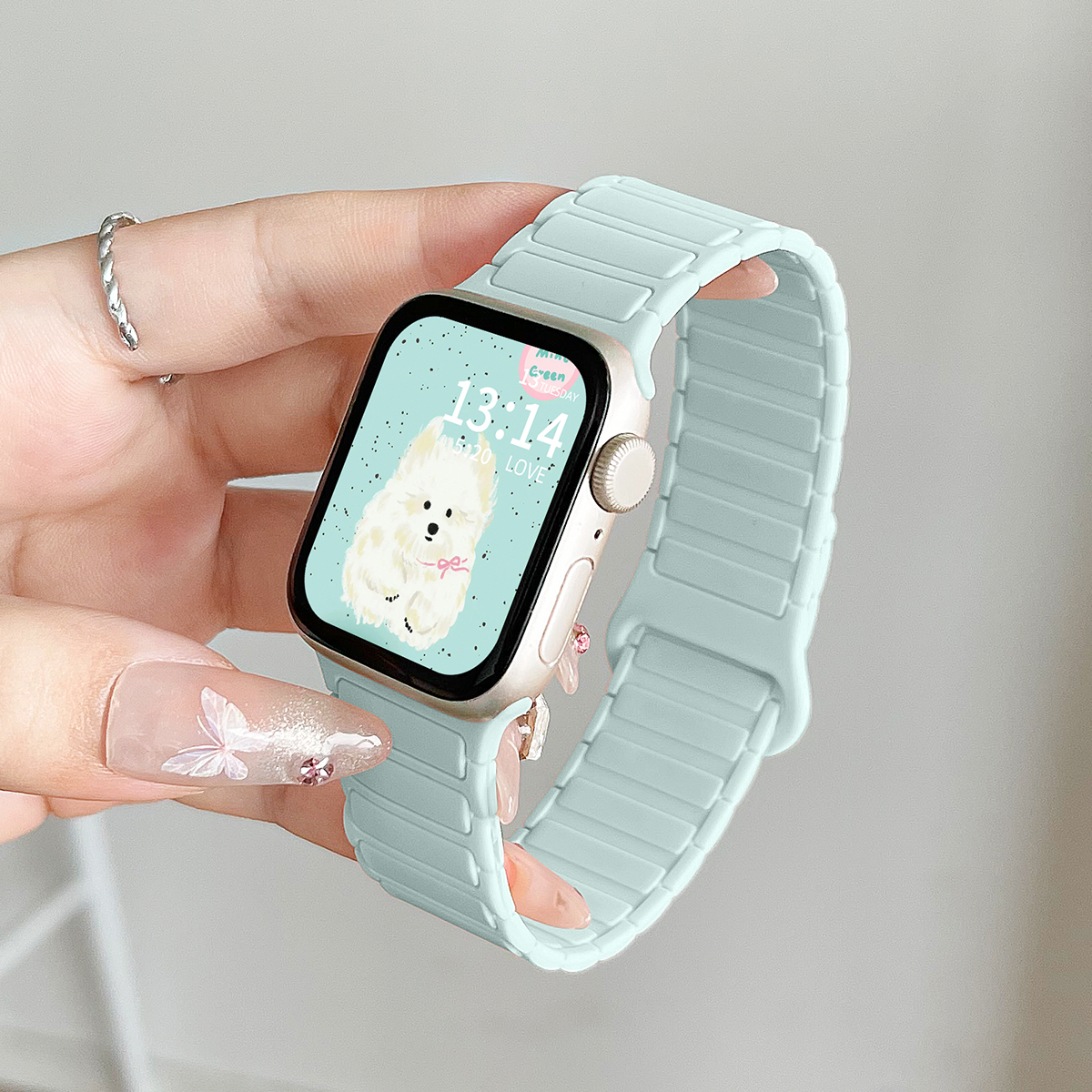 张婧仪同款psnld惊奇iwatch表带