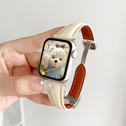 适用华为手表fit3表带新款皮质磁吸配件watchfit2手表带女款秋冬真皮高级感智能运动手环watch fit表链男女生